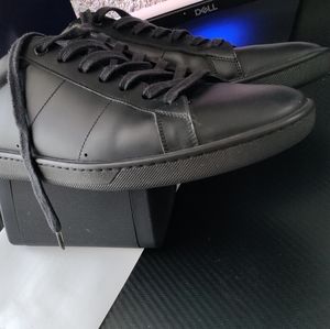 YVES Saint Laurent Men's Black Low Top Sneaker Casual Shoes